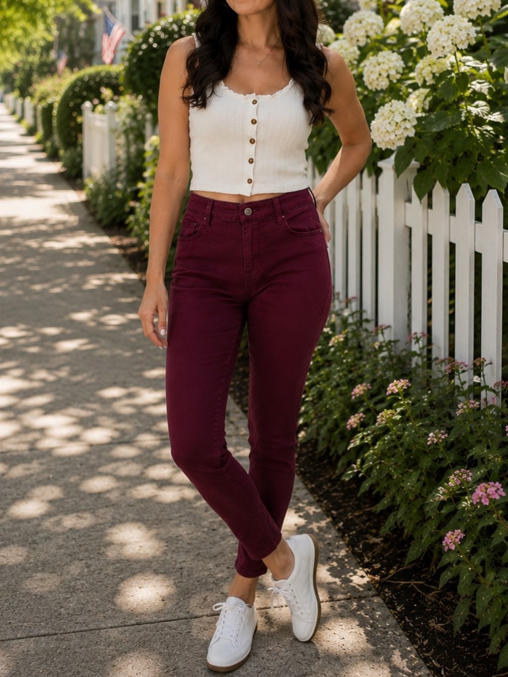 |Arizona Jean Co| Women’s Maroon Skinny Jeans